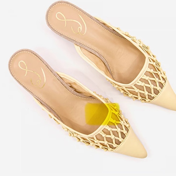 Sam‎ Edelman Snyder Mesh Mules, Eggshell Sz 6 - Picture 3 of 8